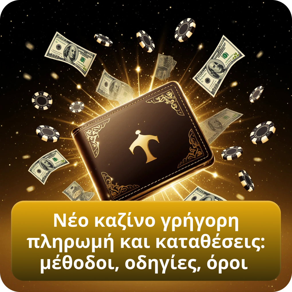 Νέο καζίνο γρήγορη πληρωμή και καταθέσεις: μέθοδοι, οδηγίες, όροι